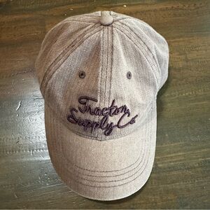 Tractor Supply Co Snapback Hat Brown One Size Adjustable Embroidered